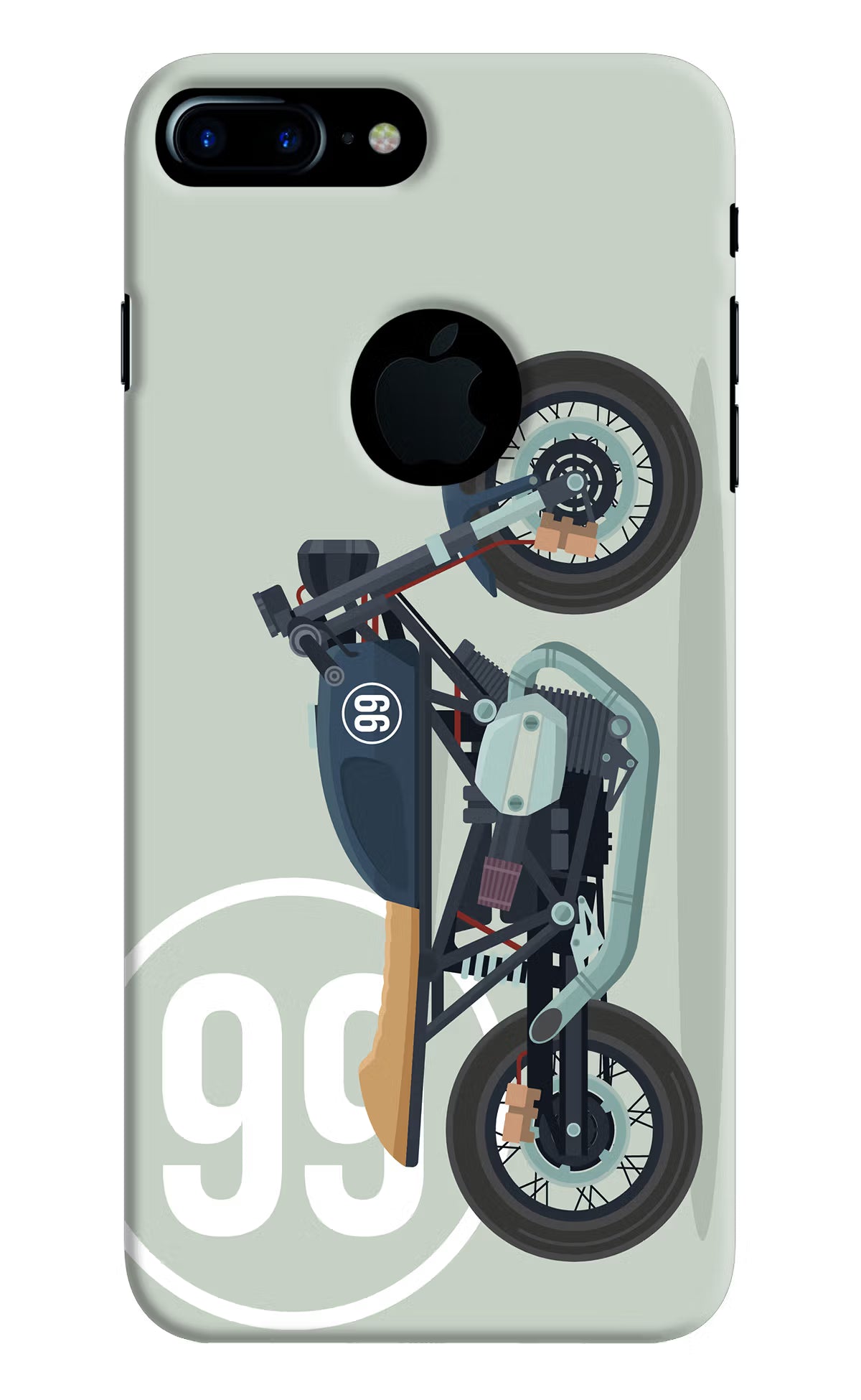 Classic Cafe Racer 99 iPhone 7 Plus Logocut Hard Case Back Cover by Casekaro