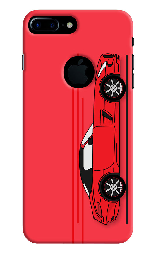 Red Velocity iPhone 7 Plus Logocut Hard Case Back Cover by Casekaro