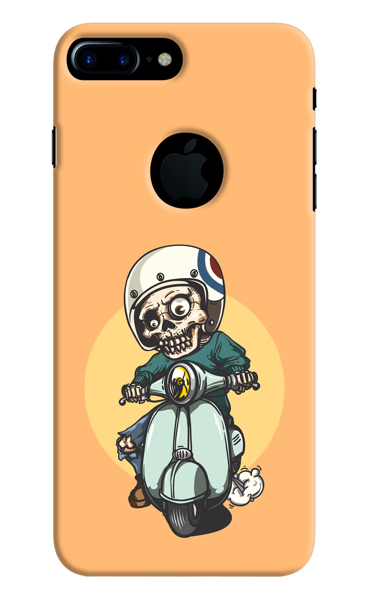 Undead Biker iPhone 7 Plus Logocut Hard Case Back Cover by Casekaro