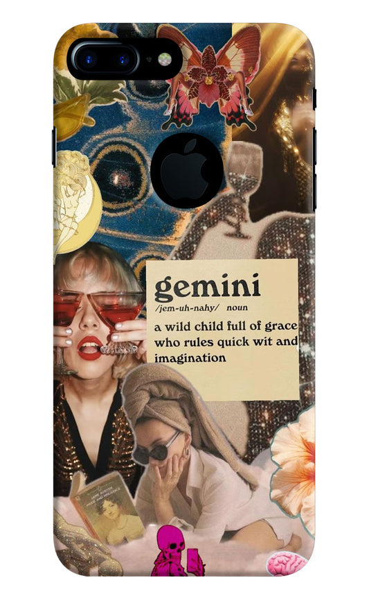 Gemini Zodiac iPhone 7 Plus Logocut Hard Case Back Cover by Casekaro