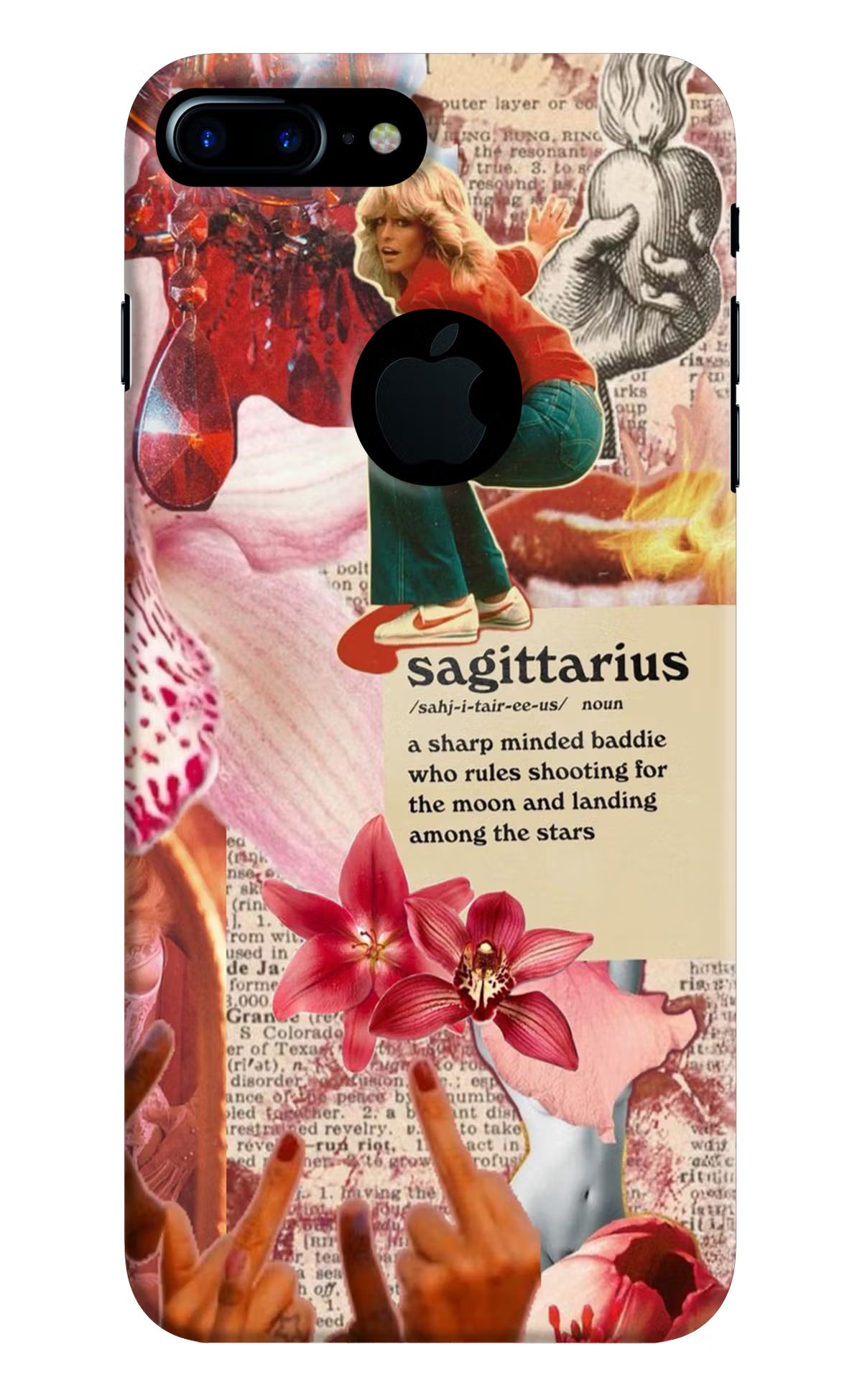 Sagittarius Zodiac iPhone 7 Plus Logocut Hard Case Back Cover by Casekaro