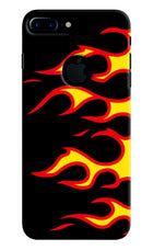 Side Sweep Flames iPhone 7 Plus Logocut Hard Case Back Cover by Casekaro