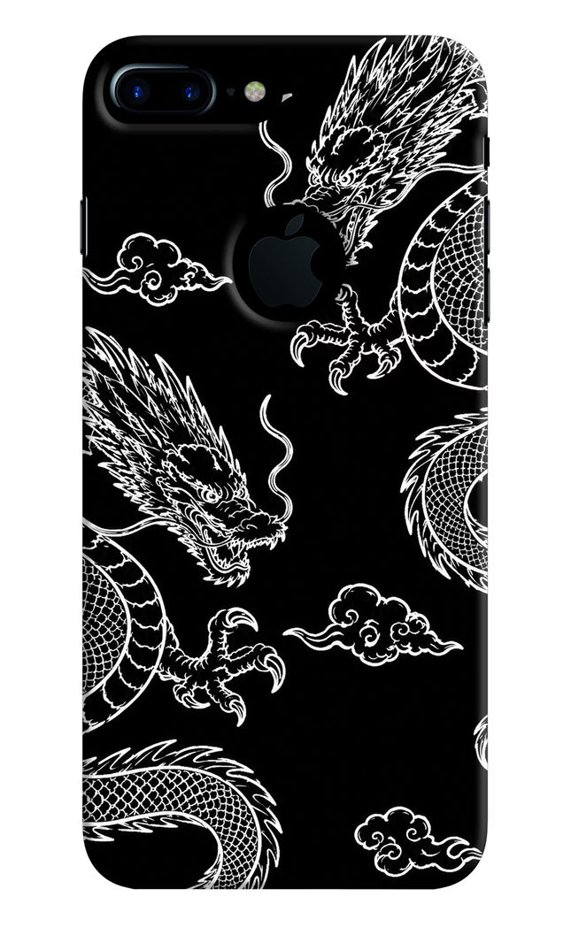 Twin Dragons iPhone 7 Plus Logocut Hard Case Back Cover by Casekaro