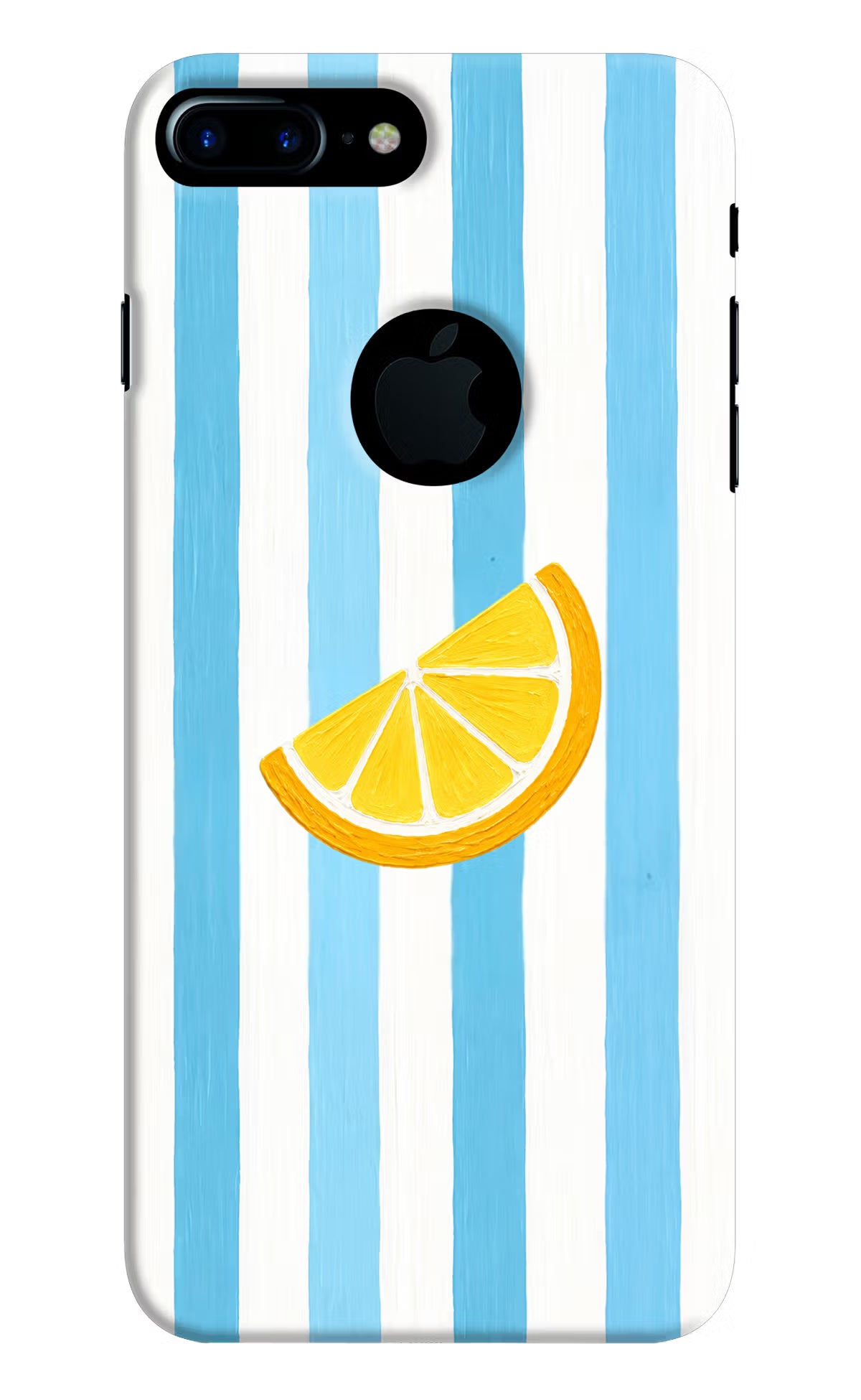 Summer Lemon iPhone 7 Plus Logocut Hard Case Back Cover by Casekaro