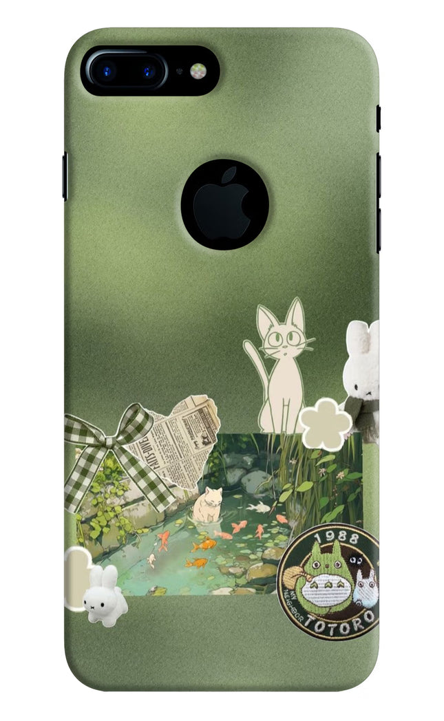 Aesthetic anime iPhone 7 Plus Logocut Hard Case Back Cover by Casekaro