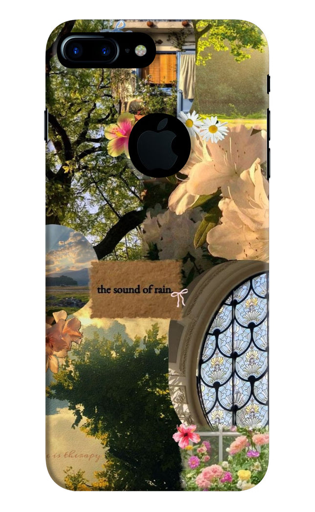 Rain iPhone 7 Plus Logocut Hard Case Back Cover by Casekaro