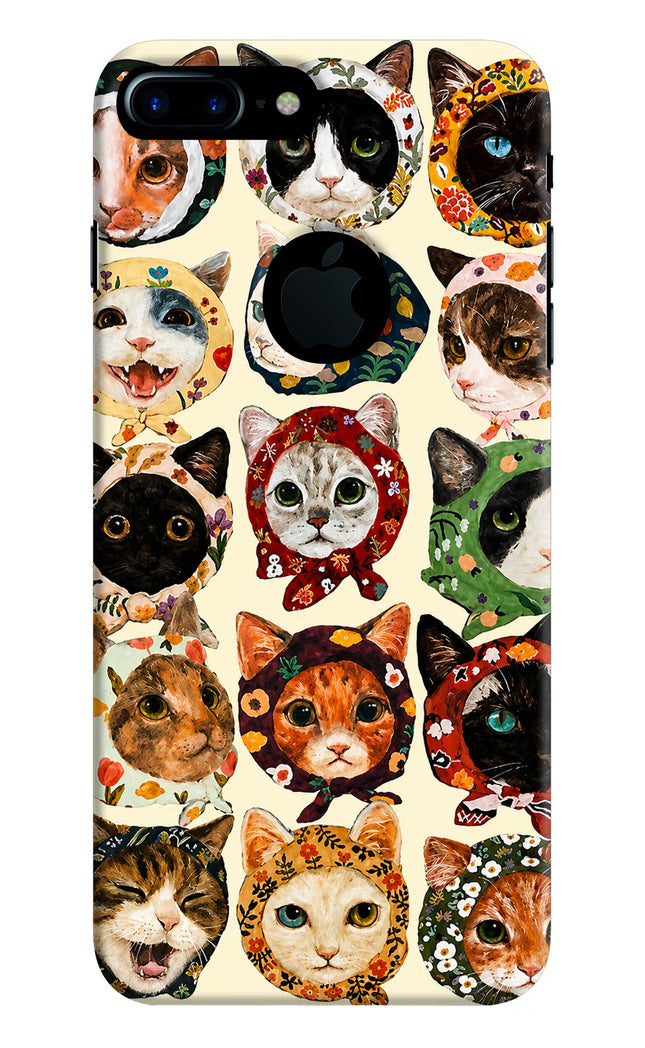 Cool Cat iPhone 7 Plus Logocut Hard Case Back Cover by Casekaro
