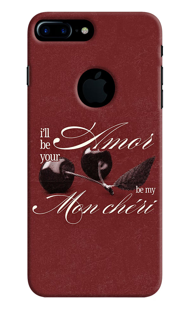 Velvet Cherry iPhone 7 Plus Logocut Hard Case Back Cover by Casekaro