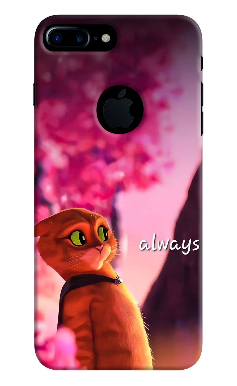 Always Cat iPhone 7 Plus Logocut Back Cover, Hard case
