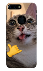 Silly Cat Call iPhone 7 Plus Logocut Hard Case Back Cover by Casekaro