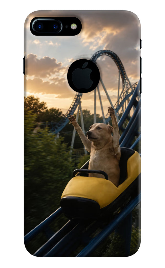 Rollercoaster Dog iPhone 7 Plus Logocut Hard Case Back Cover by Casekaro