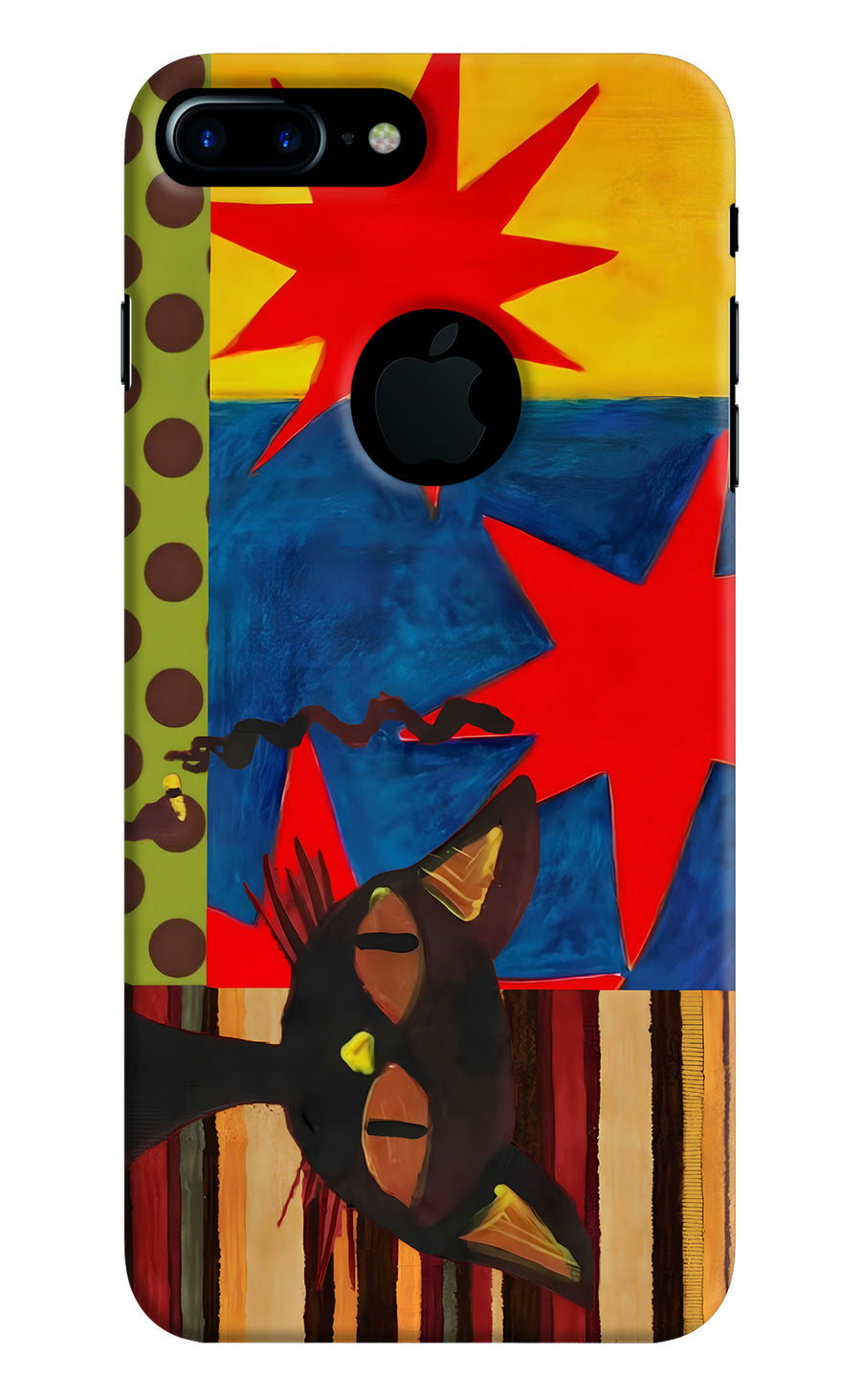 Pop Cat iPhone 7 Plus Logocut Back Cover, Hard case