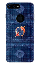 Koi Blue iPhone 7 Plus Logocut Hard Case Back Cover by Casekaro