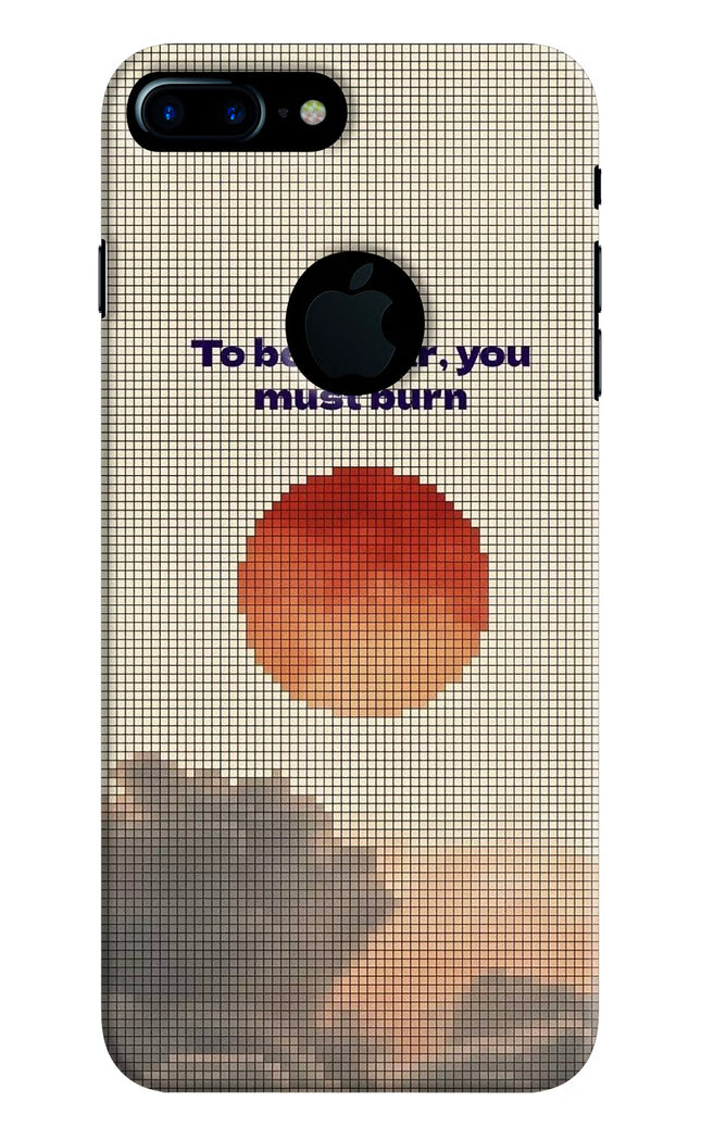Pixel Sun iPhone 7 Plus Logocut Hard Case Back Cover by Casekaro