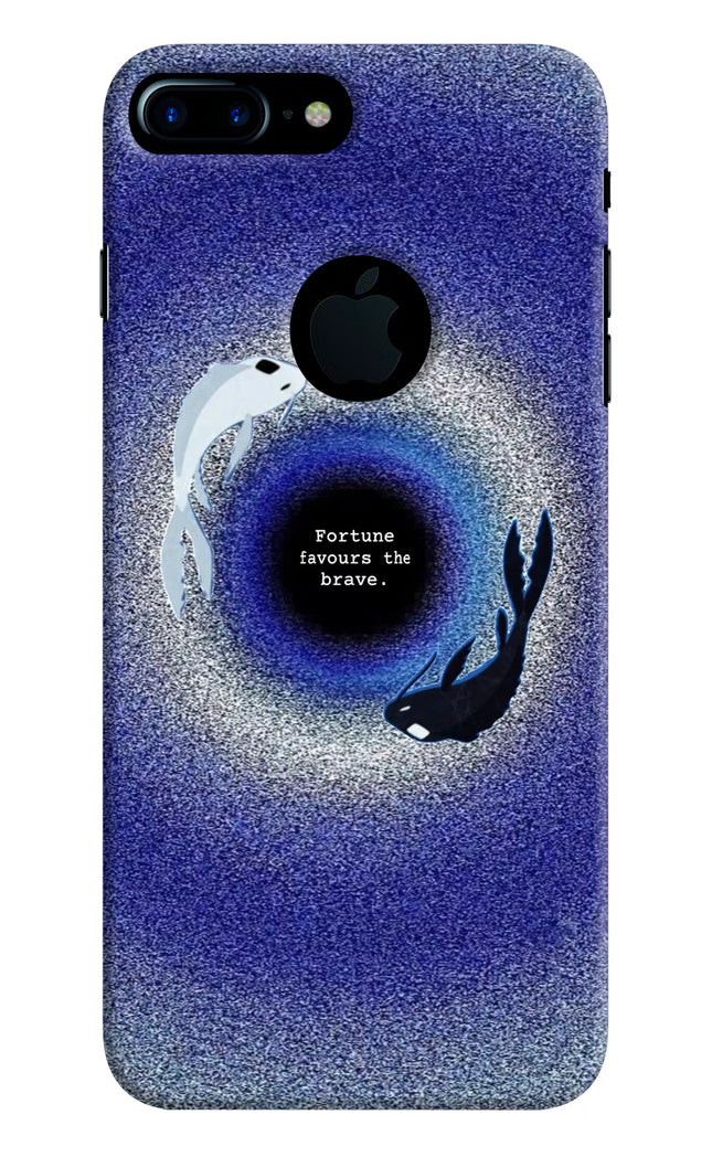 Dark Koi iPhone 7 Plus Logocut Hard Case Back Cover by Casekaro
