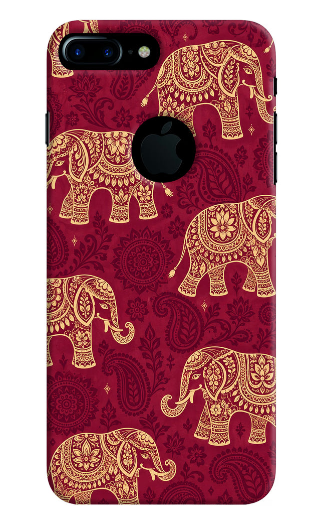 Maroon Elephant iPhone 7 Plus Logocut Hard Case Back Cover by Casekaro
