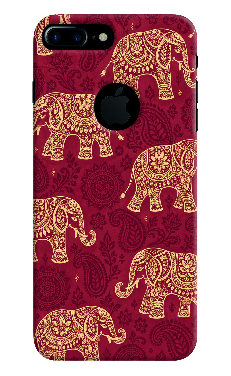 Maroon Elephant iPhone 7 Plus Logocut Back Cover, Hard case