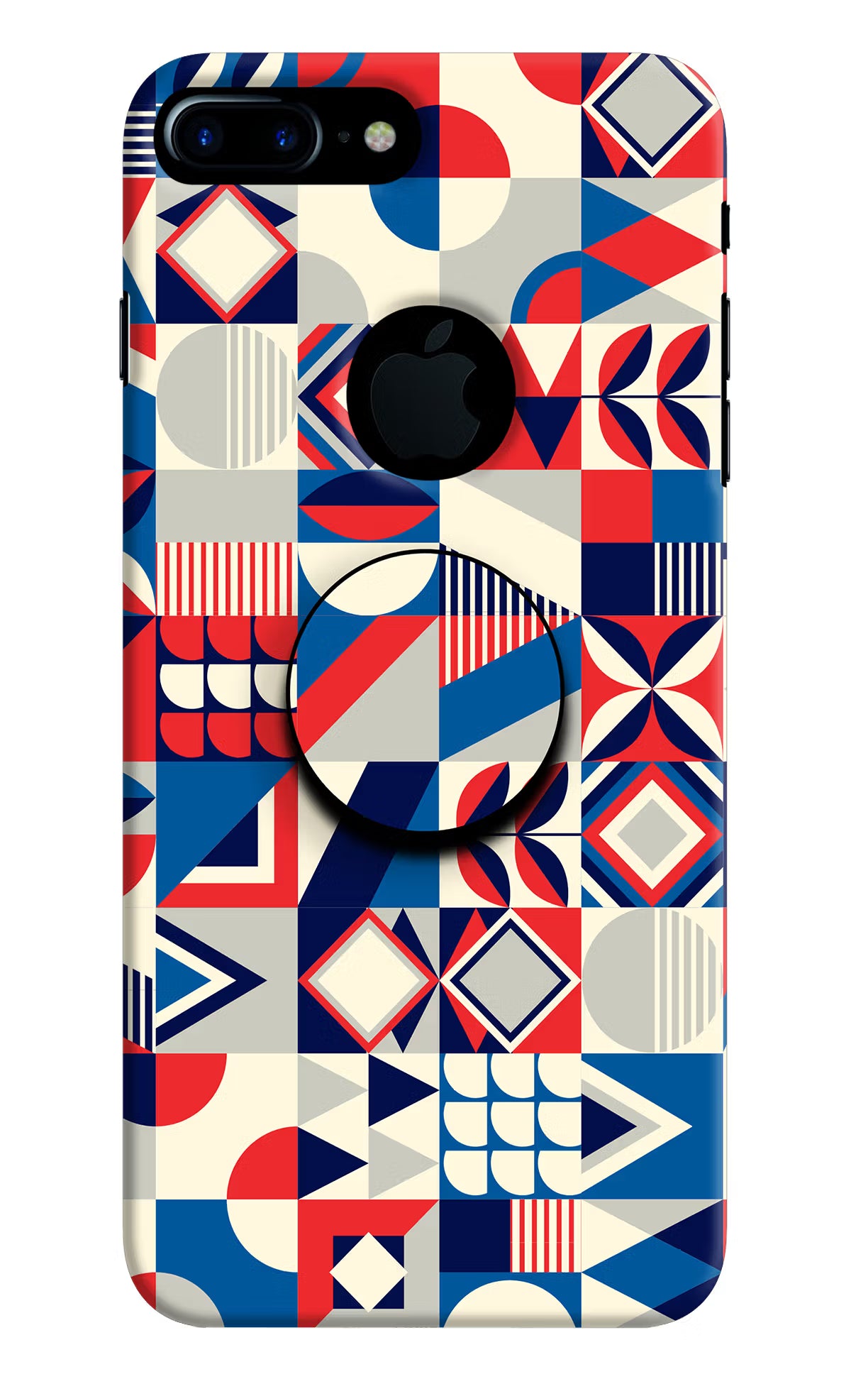Colorful Pattern iPhone 7 Plus Logocut Pop Case by Casekaro