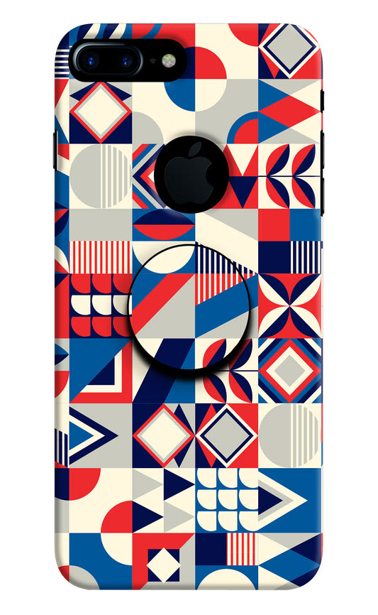 Colorful Pattern iPhone 7 Plus Logocut Pop Case by Casekaro