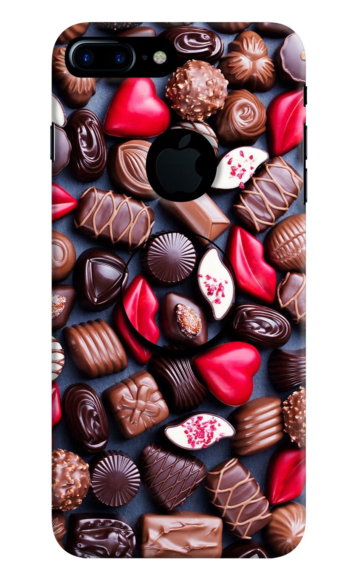 Chocolates iPhone 7 Plus Logocut Pop Case by Casekaro