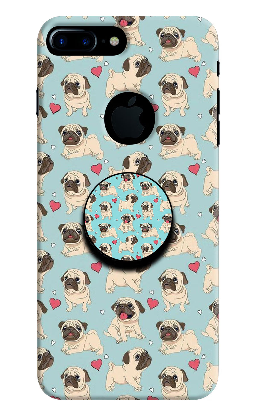 Pug Dog iPhone 7 Plus Logocut Pop Case, Hard case