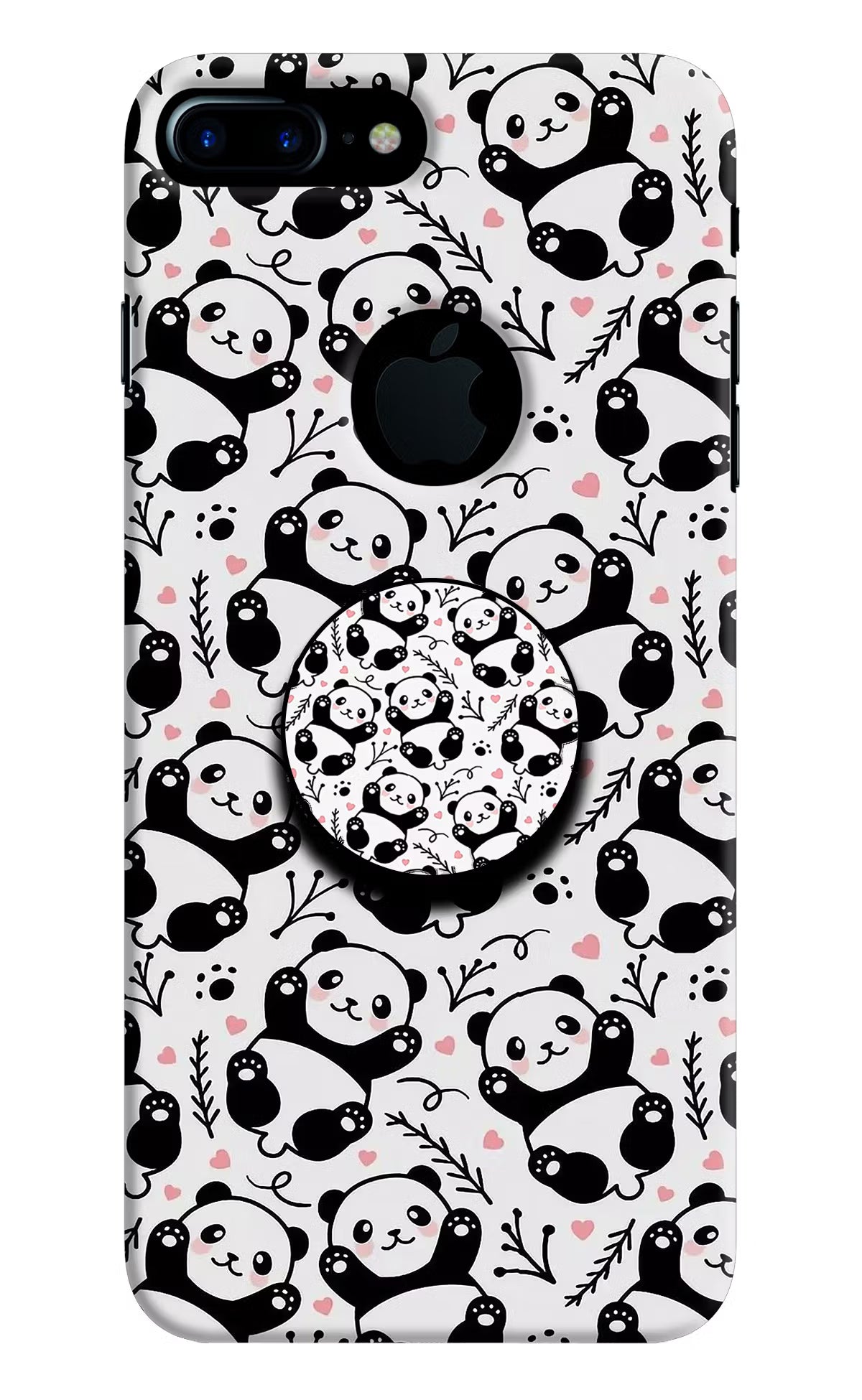 Cute Panda iPhone 7 Plus Logocut Pop Case by Casekaro