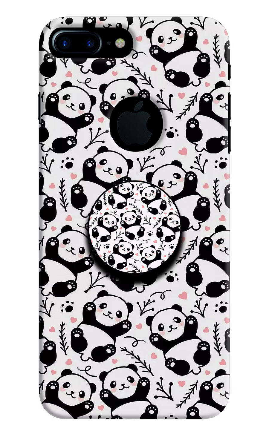 Cute Panda iPhone 7 Plus Logocut Pop Case, Hard case