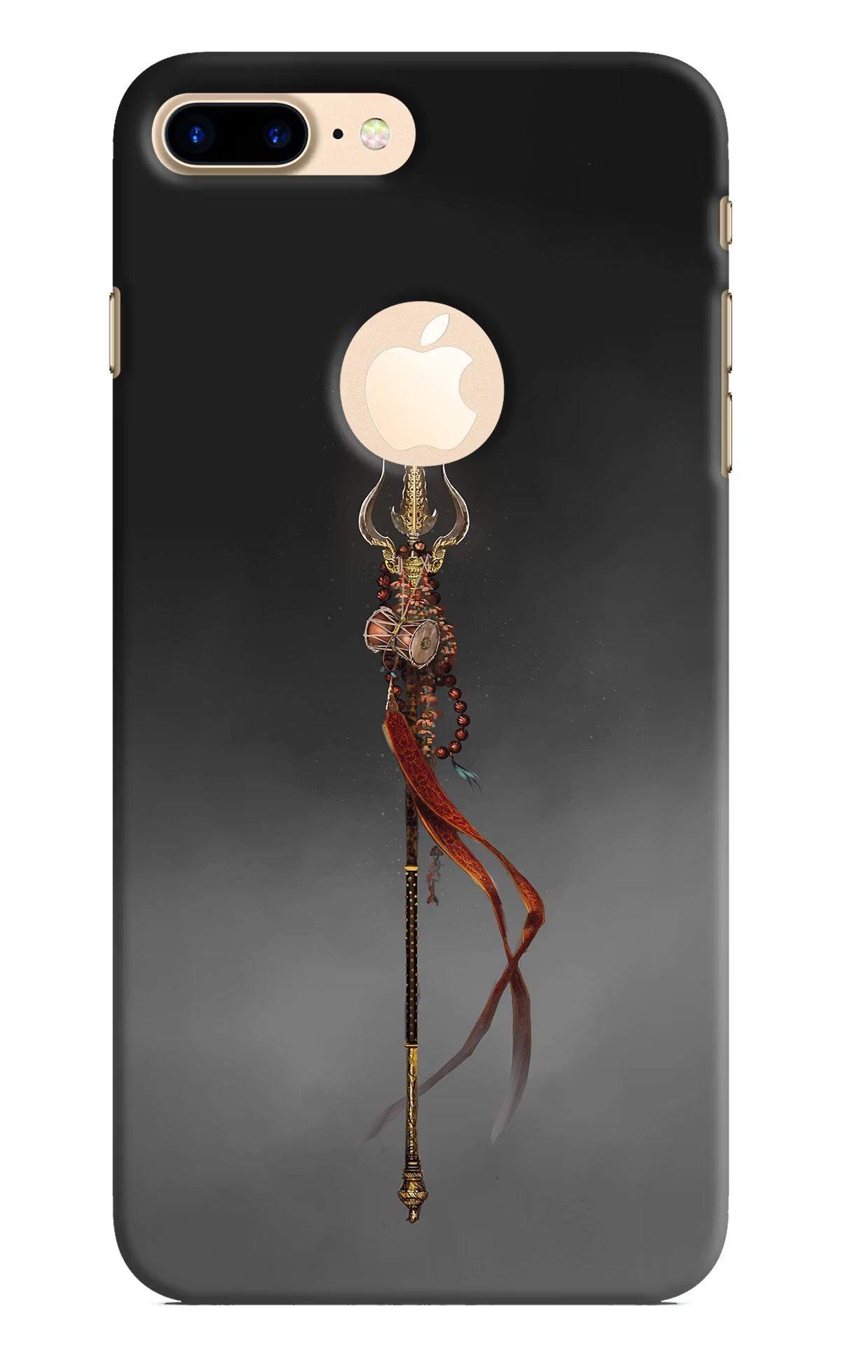 Shiv Trishul iPhone 8 Plus Logocut Hard Case Back Cover by Casekaro