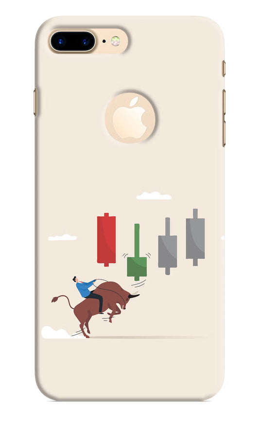 Bull Trading Momentum iPhone 8 Plus Logocut Hard Case Back Cover by Casekaro