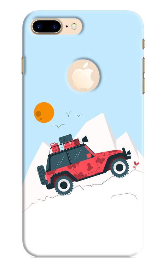 Mountain Trail Beast iPhone 8 Plus Logocut Hard Case Back Cover by Casekaro