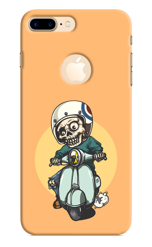 Undead Biker iPhone 8 Plus Logocut Hard Case Back Cover by Casekaro