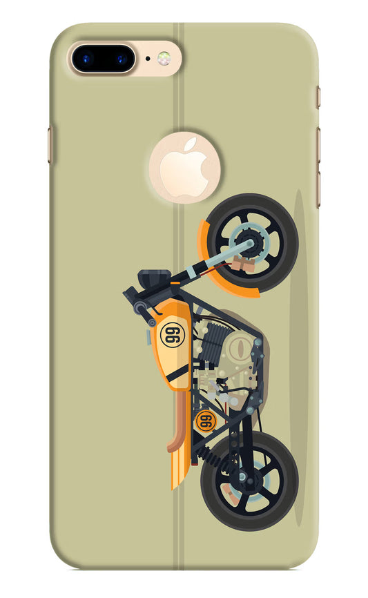 Vertical Speedster iPhone 8 Plus Logocut Hard Case Back Cover by Casekaro