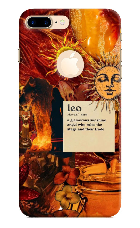 Leo Zodiac iPhone 8 Plus Logocut Hard Case Back Cover by Casekaro