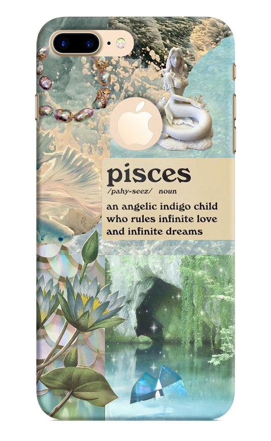 Pisces Zodiac iPhone 8 Plus Logocut Hard Case Back Cover by Casekaro