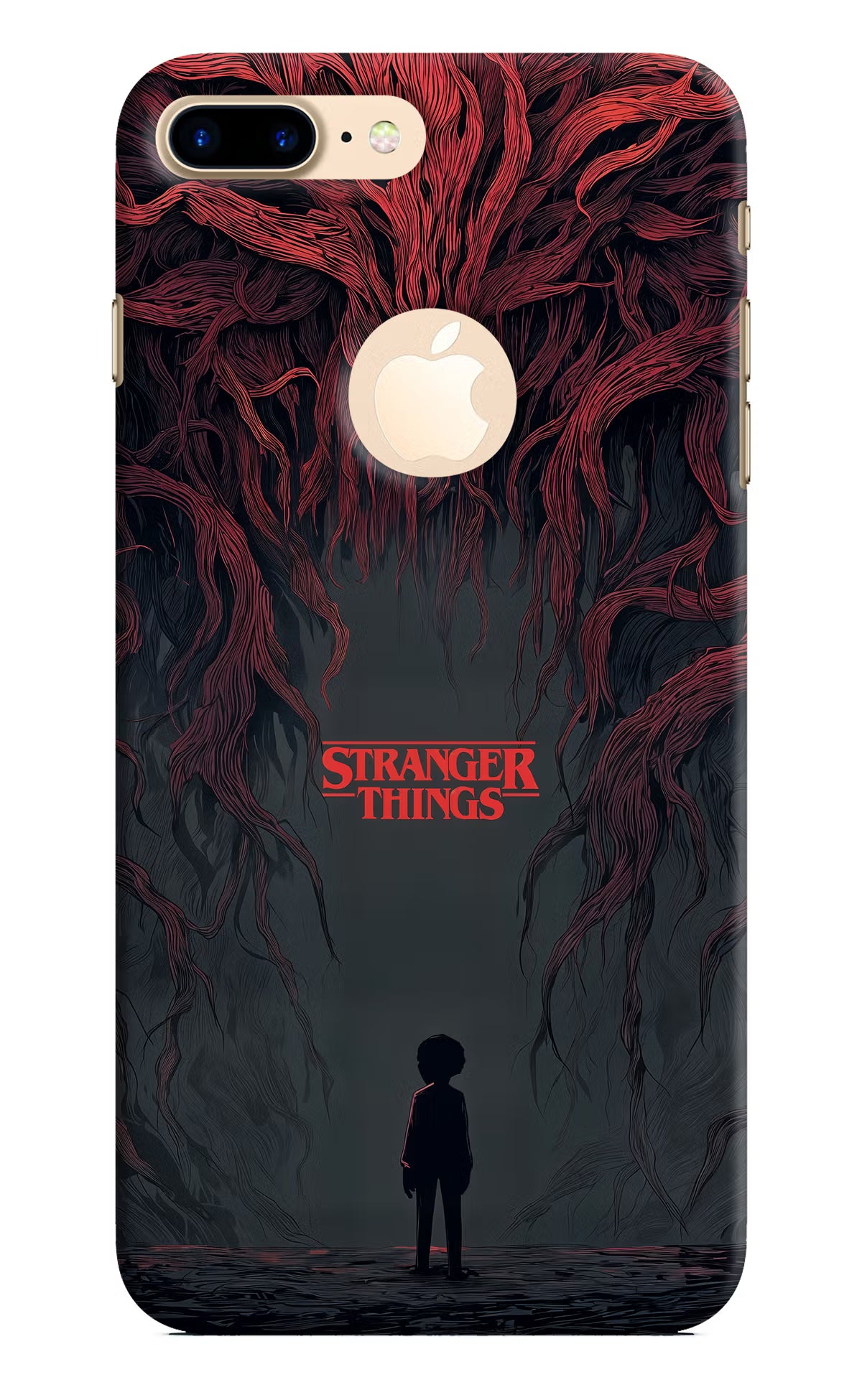 Ordinary Things Dark Side iPhone 8 Plus Logocut Hard Case Back Cover by Casekaro