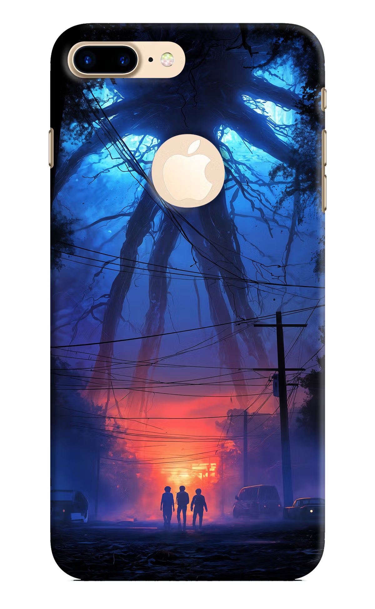 Ordinary Things Shadow iPhone 8 Plus Logocut Hard Case Back Cover by Casekaro