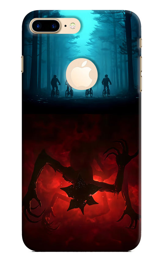 Ordinary Things Downside Up iPhone 8 Plus Logocut Hard Case Back Cover by Casekaro