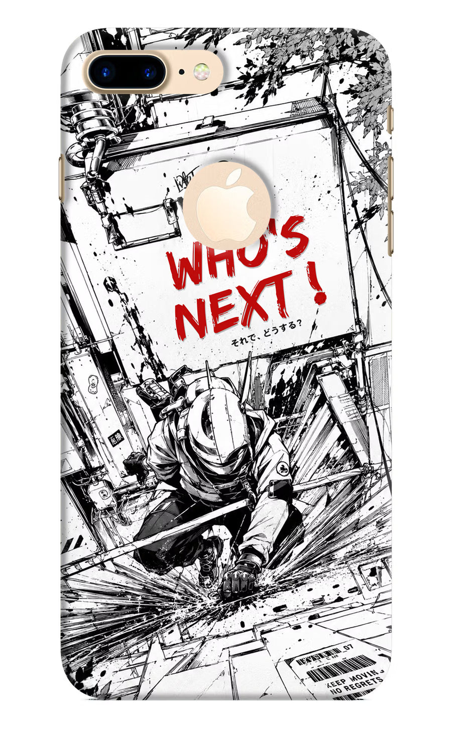 Who's Next iPhone 8 Plus Logocut Back Cover, Hard case