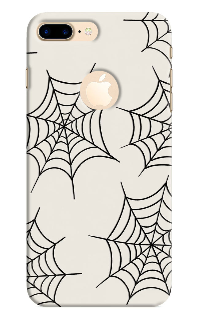 Spider Web iPhone 8 Plus Logocut Hard Case Back Cover by Casekaro