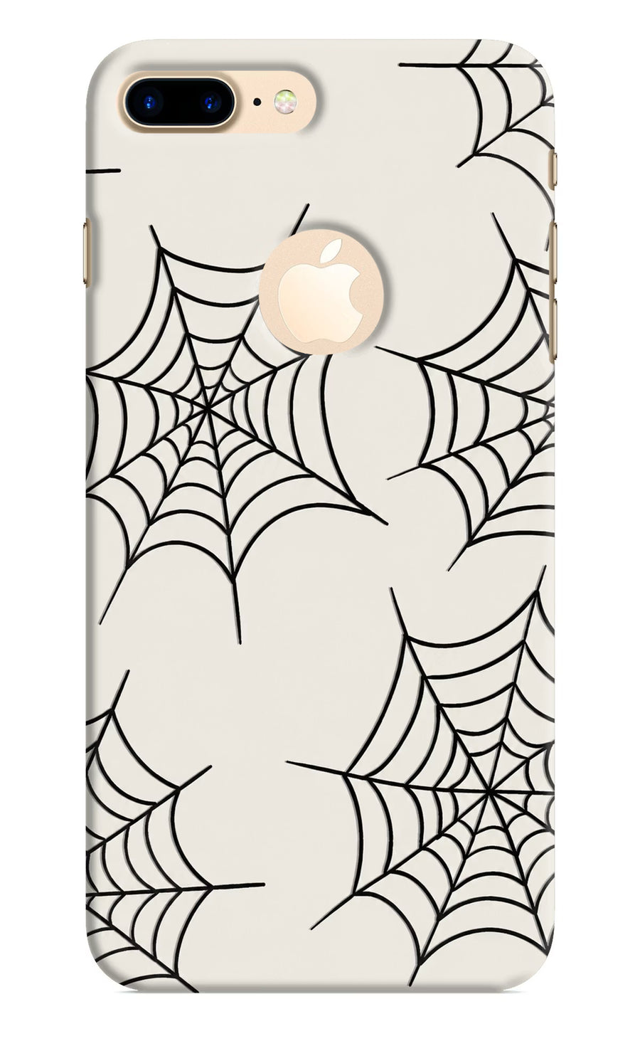 Spider Web iPhone 8 Plus Logocut Back Cover, Hard case