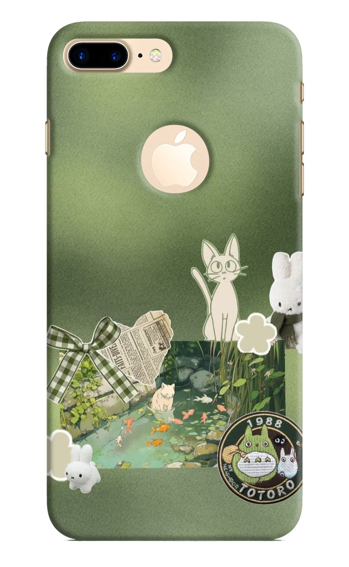Aesthetic anime iPhone 8 Plus Logocut Back Cover