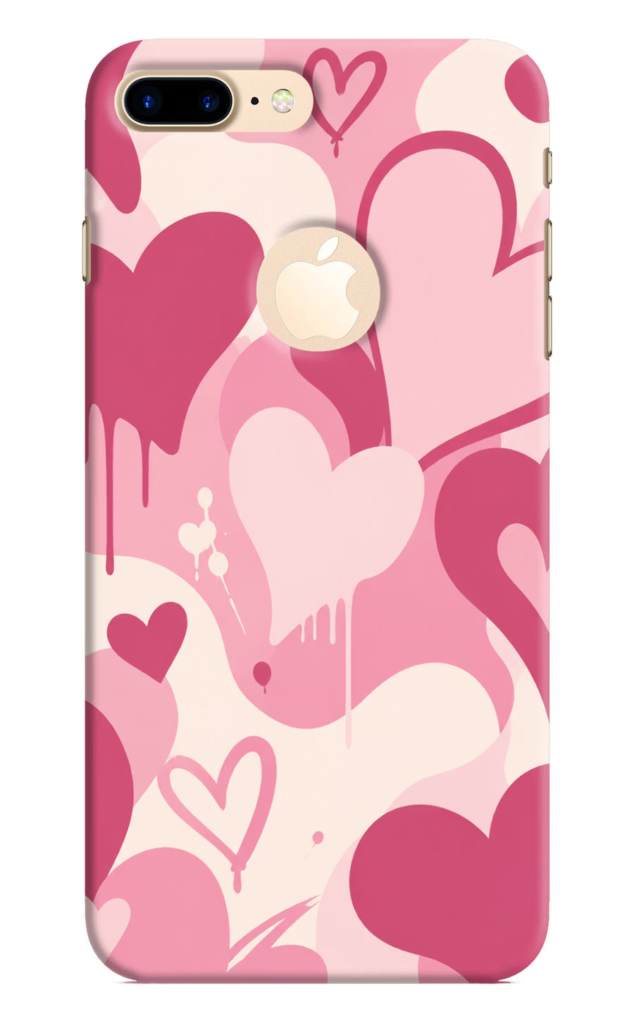 Hearty case iPhone 8 Plus Logocut Back Cover, Hard case