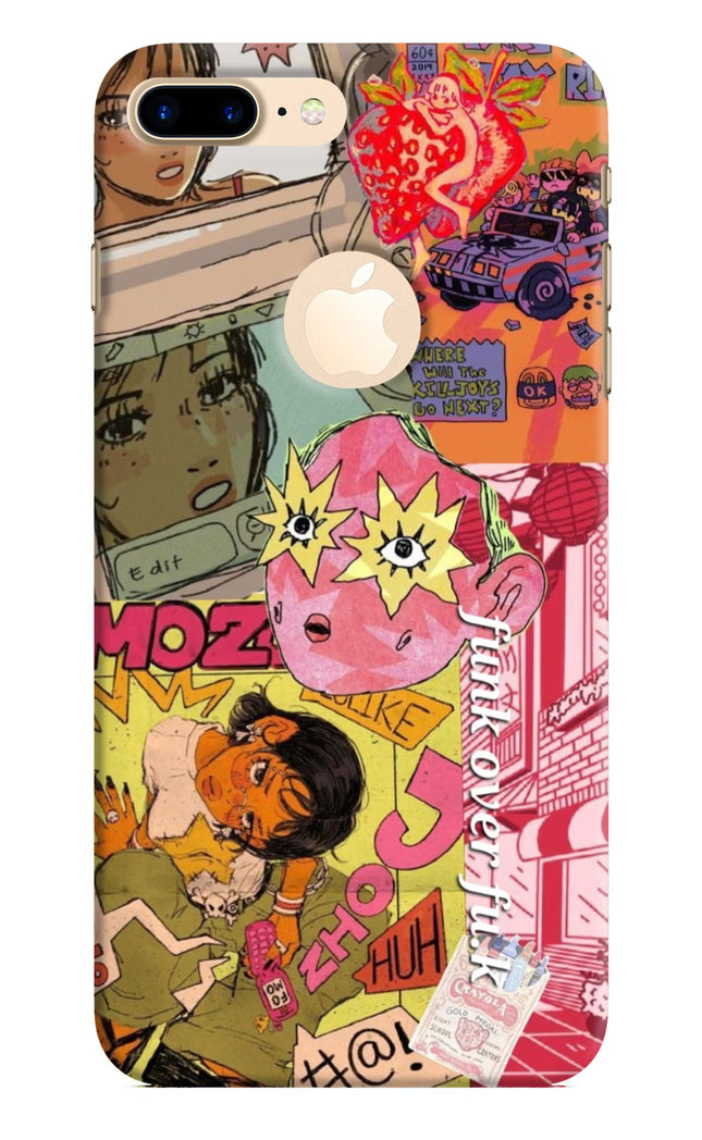 Funkover iPhone 8 Plus Logocut Hard Case Back Cover by Casekaro