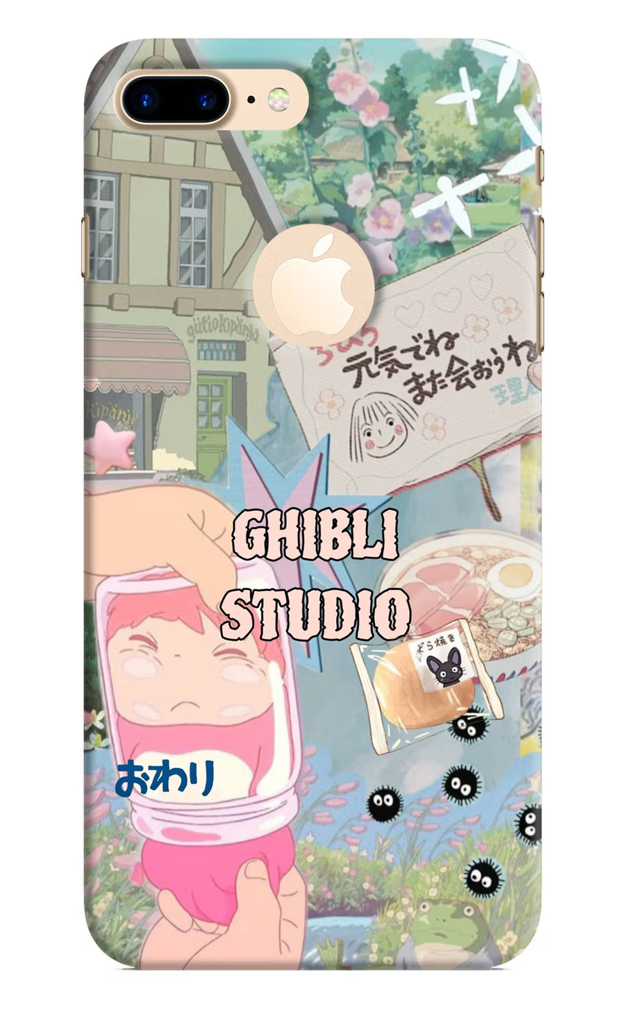 Studio Ghibli iPhone 8 Plus Logocut Back Cover, Hard case