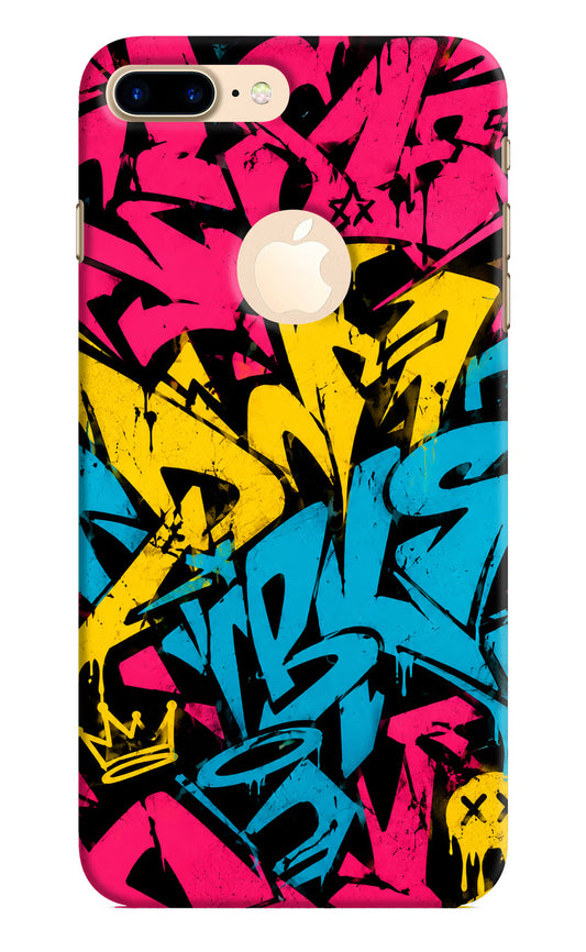 Graffiti Vibe iPhone 8 Plus Logocut Hard Case Back Cover by Casekaro