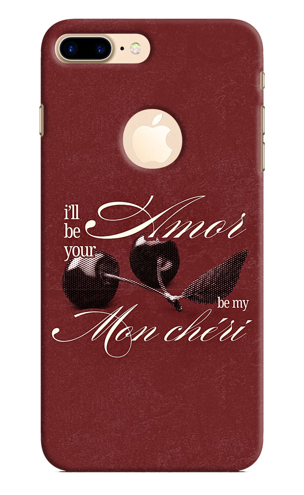 Velvet Cherry iPhone 8 Plus Logocut Back Cover