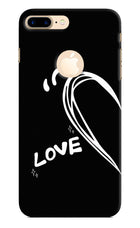 Love Line iPhone 8 Plus Logocut Hard Case Back Cover by Casekaro