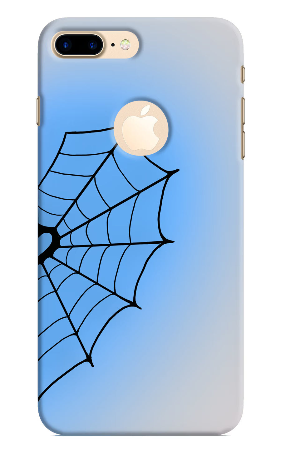Blue Web iPhone 8 Plus Logocut Back Cover, Hard case