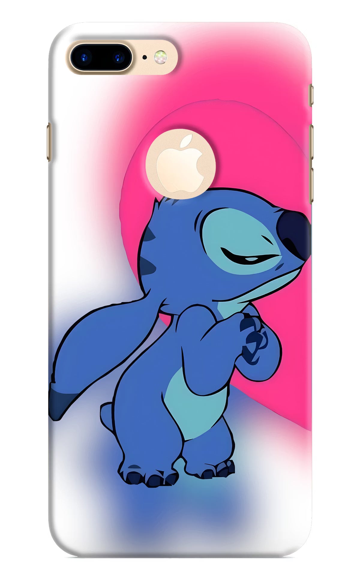 Stitch Hug iPhone 8 Plus Logocut Back Cover
