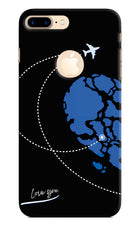 Love Orbit iPhone 8 Plus Logocut Hard Case Back Cover by Casekaro